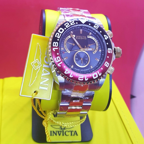 FIRM PRICE-NWOT Invicta Swiss Reserve Perpetual CALENDA( WATCH ONLY) - Picture 11 of 12